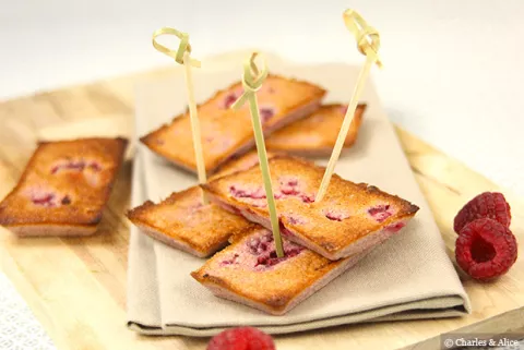 Financiers à la framboise de Charles & Alice